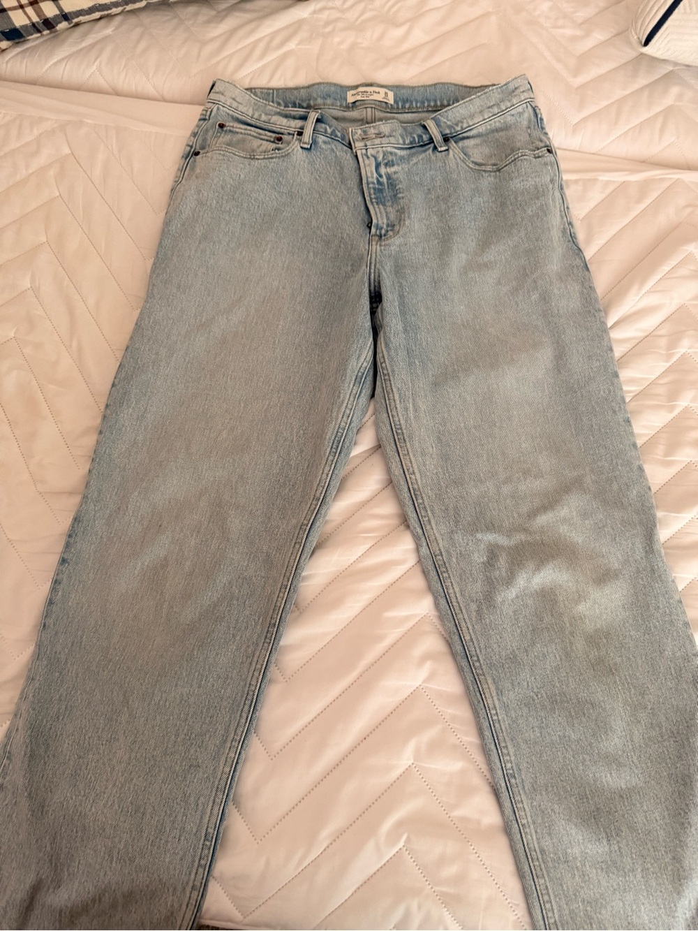 Abercrombie & Fitch Light Wash Boyfriend Jeans
